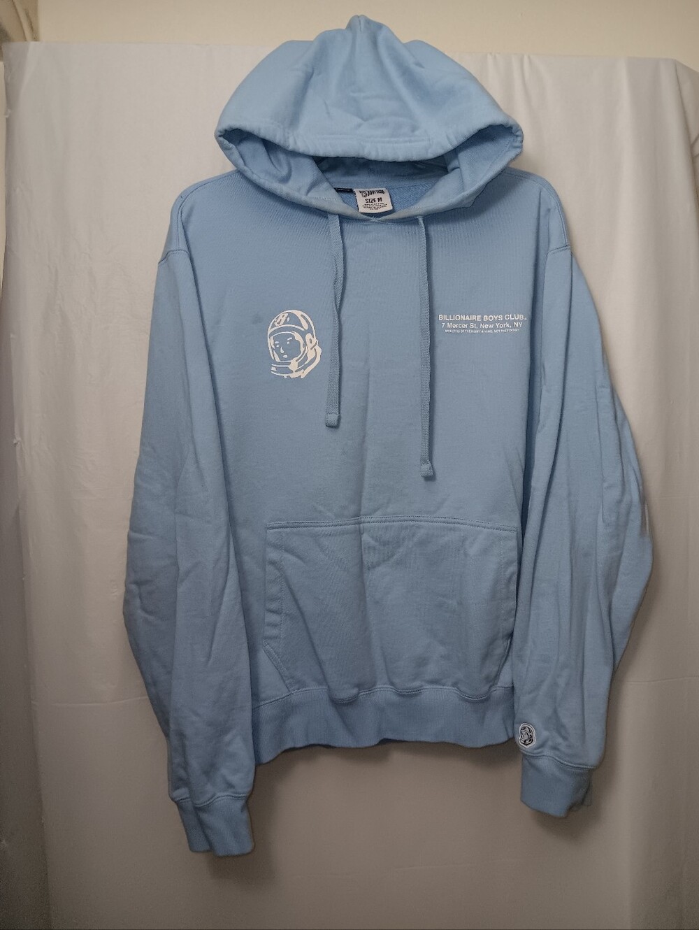 Billionaire Boys Club BB Air Space Hoodie Sky Blue & White Size Medium